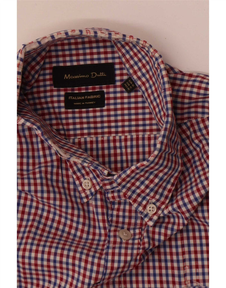 Massimo Dutti Mens Shirt XL Multicoloured Gingham