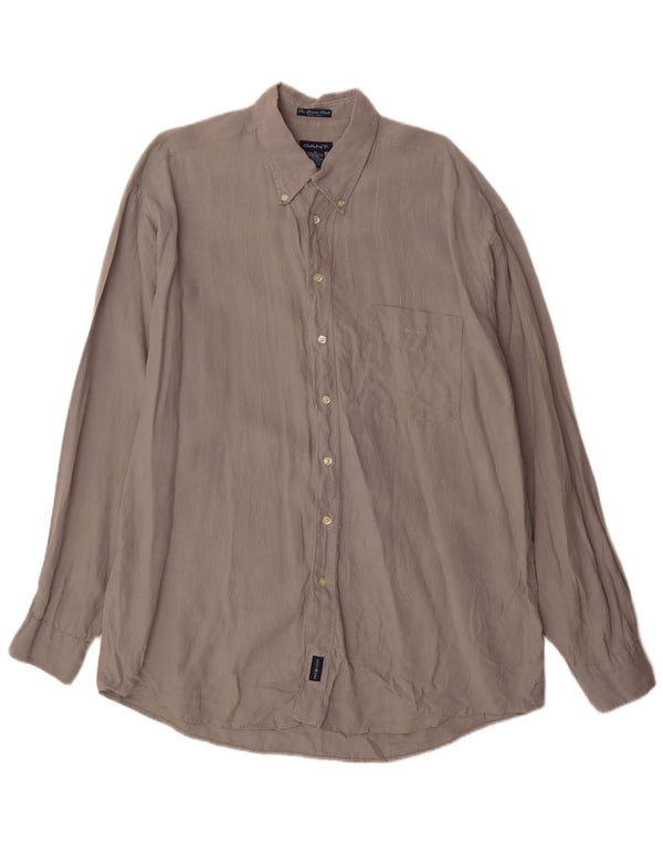 Gant Mens Shirt XL Grey Linen