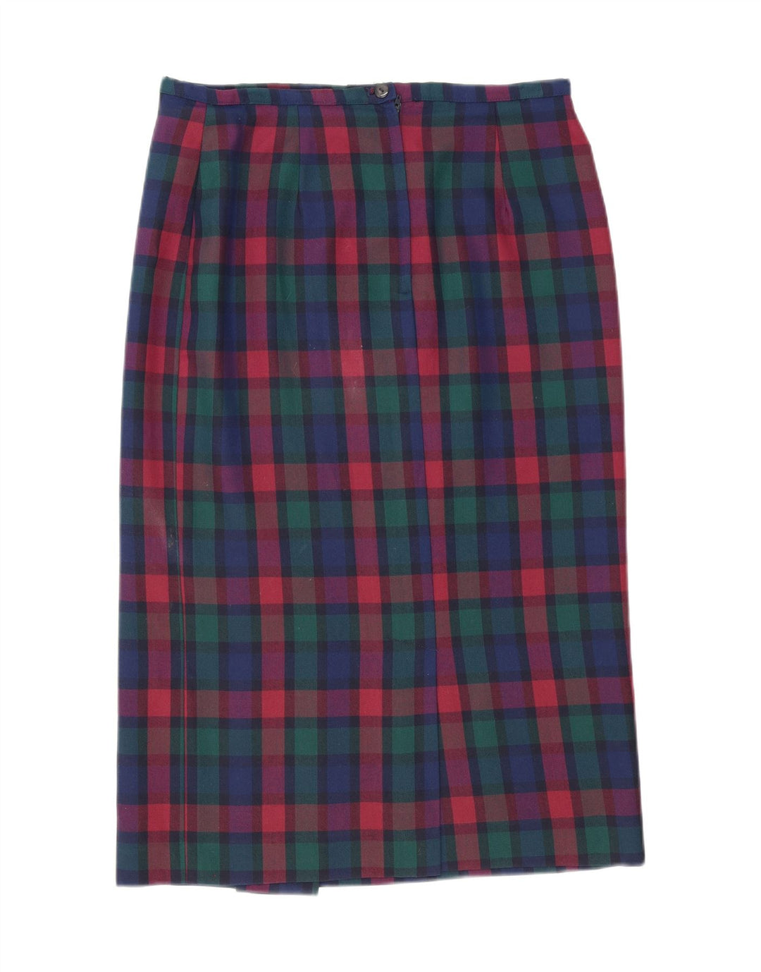 VINTAGE Womens Straight Skirt W32 Large  Multicoloured Check Vintage Vintage and Second-Hand Vintage from Messina Hembry 