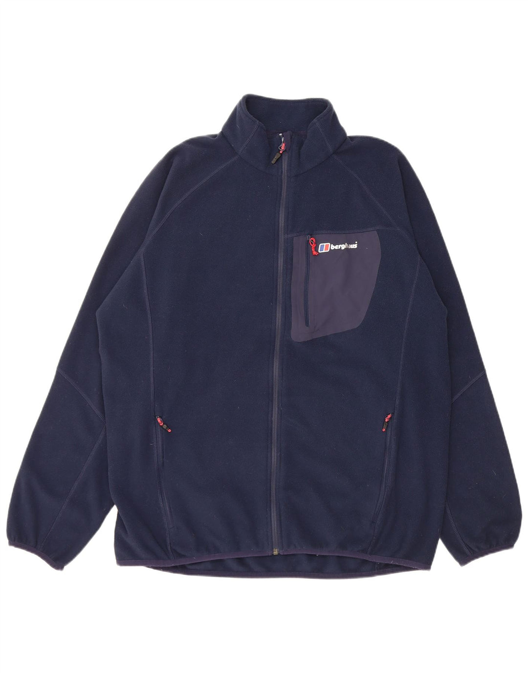 Berghaus Mens Fleece Jacket UK 44 2XL Navy Blue Polyester