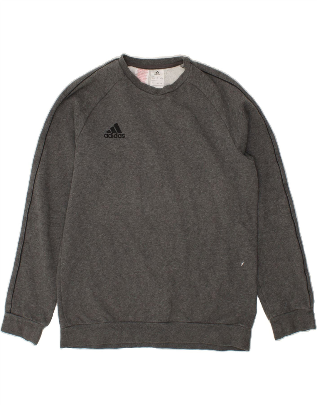ADIDAS Boys Sweatshirt Jumper 15-16 Years Grey Vintage Adidas and Second-Hand Adidas from Messina Hembry 
