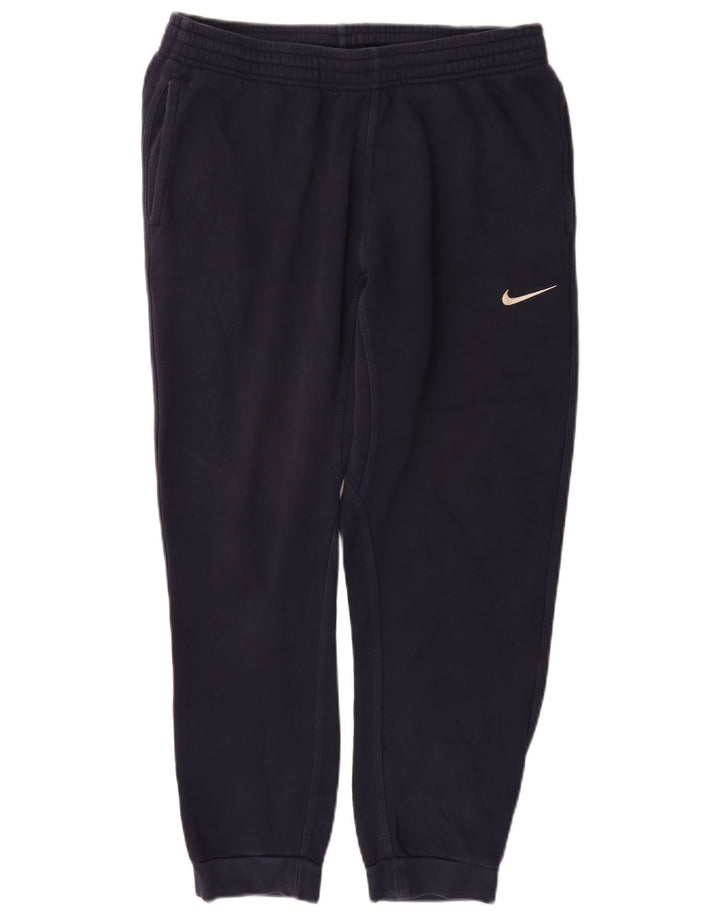 Nike Mens Tracksuit Trousers Joggers Medium Navy Blue Cotton