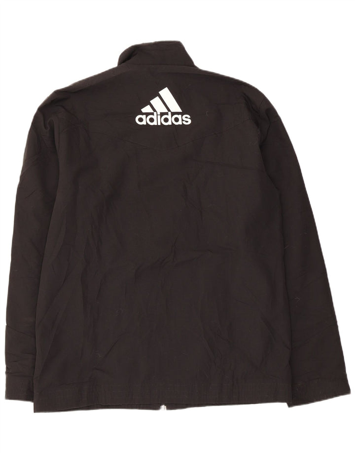 Adidas Mens Graphic Tracksuit Top Jacket UK 38/40 Medium Black Colourblock