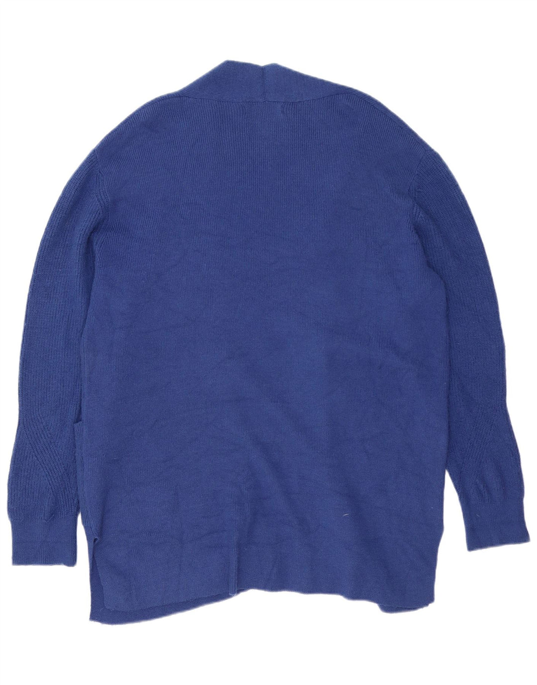 Marks & Spencer Womens Oversized Longline Cardigan Sweater UK 16 Large Blue