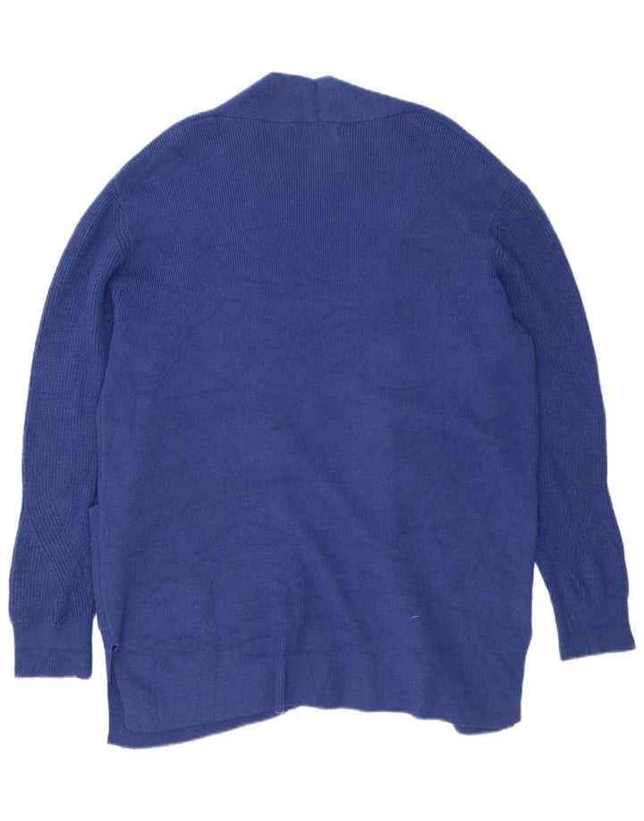 Marks & Spencer Womens Oversized Longline Cardigan Sweater UK 16 Large Blue