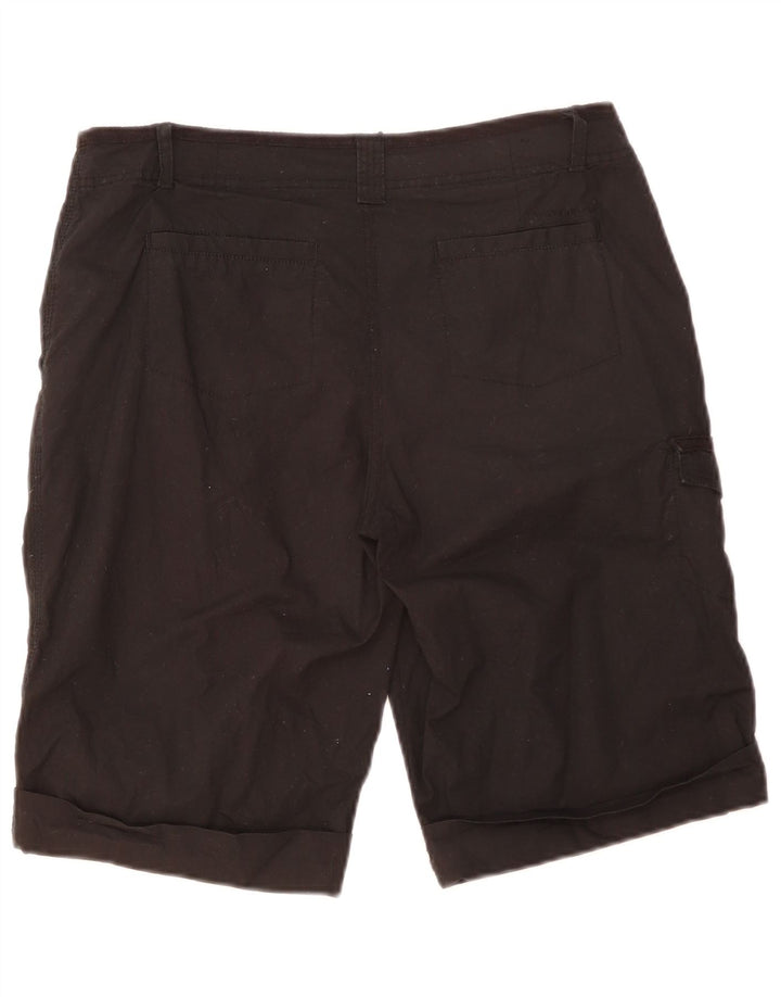 Dkny Womens Cargo Shorts US 8 Medium W33 Black Cotton
