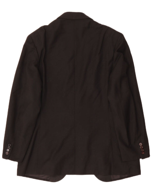 Vintage Mens 1 Button Blazer Jacket UK 38 Medium Black