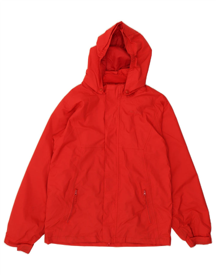 MOUNTAIN WAREHOUSE Boys Hooded Rain Jacket 12-13 Years Red Polyester Vintage Mountain Warehouse and Second-Hand Mountain Warehouse from Messina Hembry 