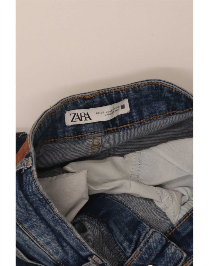 Zara Womens Flared Jeans EU 38 Small W28 L33 Blue