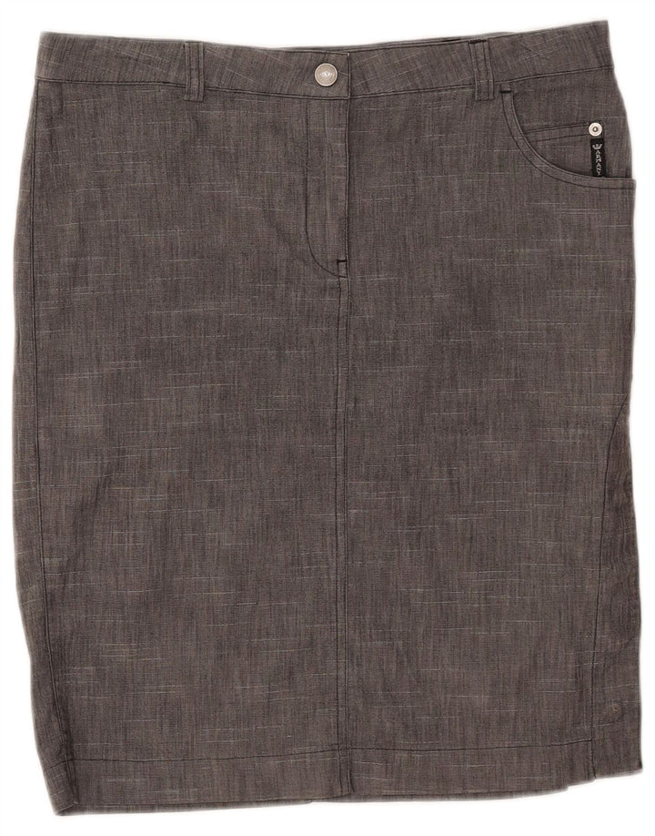 Armani Womens Straight Skirt W32 Large Grey Flecked