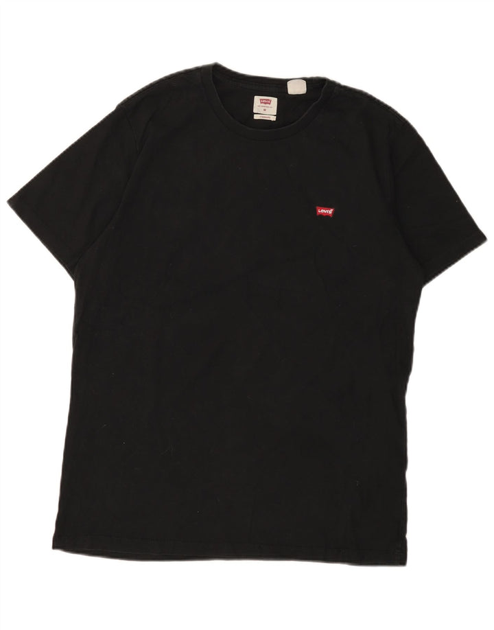 LEVI'S Mens Standard Fit T-Shirt Top Medium Black Cotton