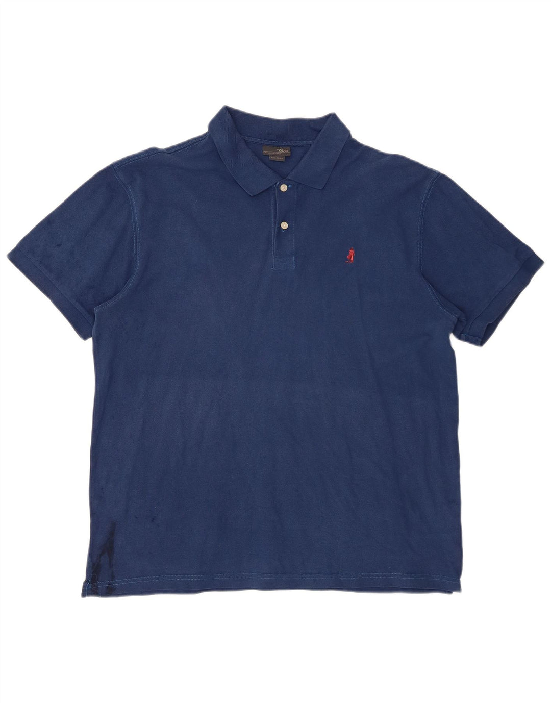 MARLBORO CLASSICS Mens Polo Shirt 2XL Navy Blue Cotton