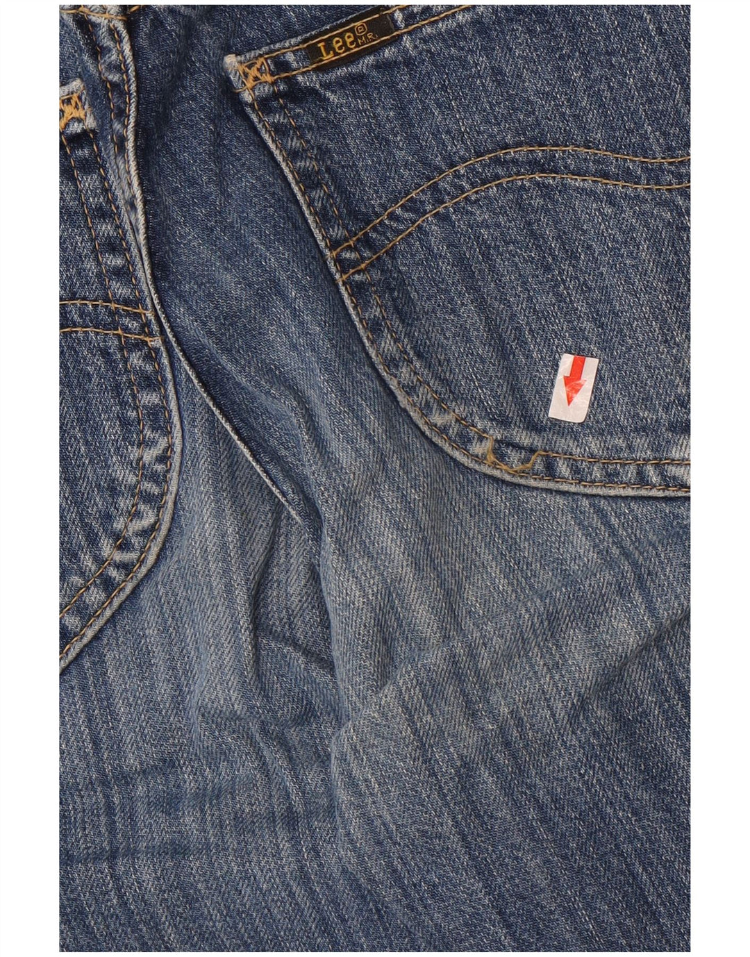 Lee Womens Straight Jeans W26 L32 Blue Cotton