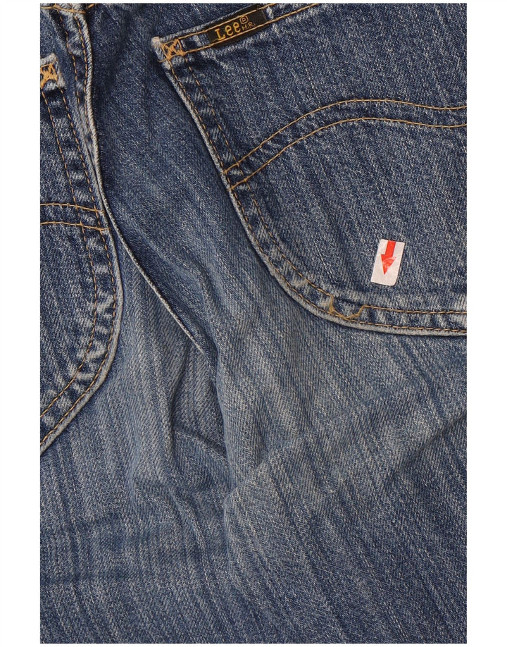 Lee Womens Straight Jeans W26 L32 Blue Cotton