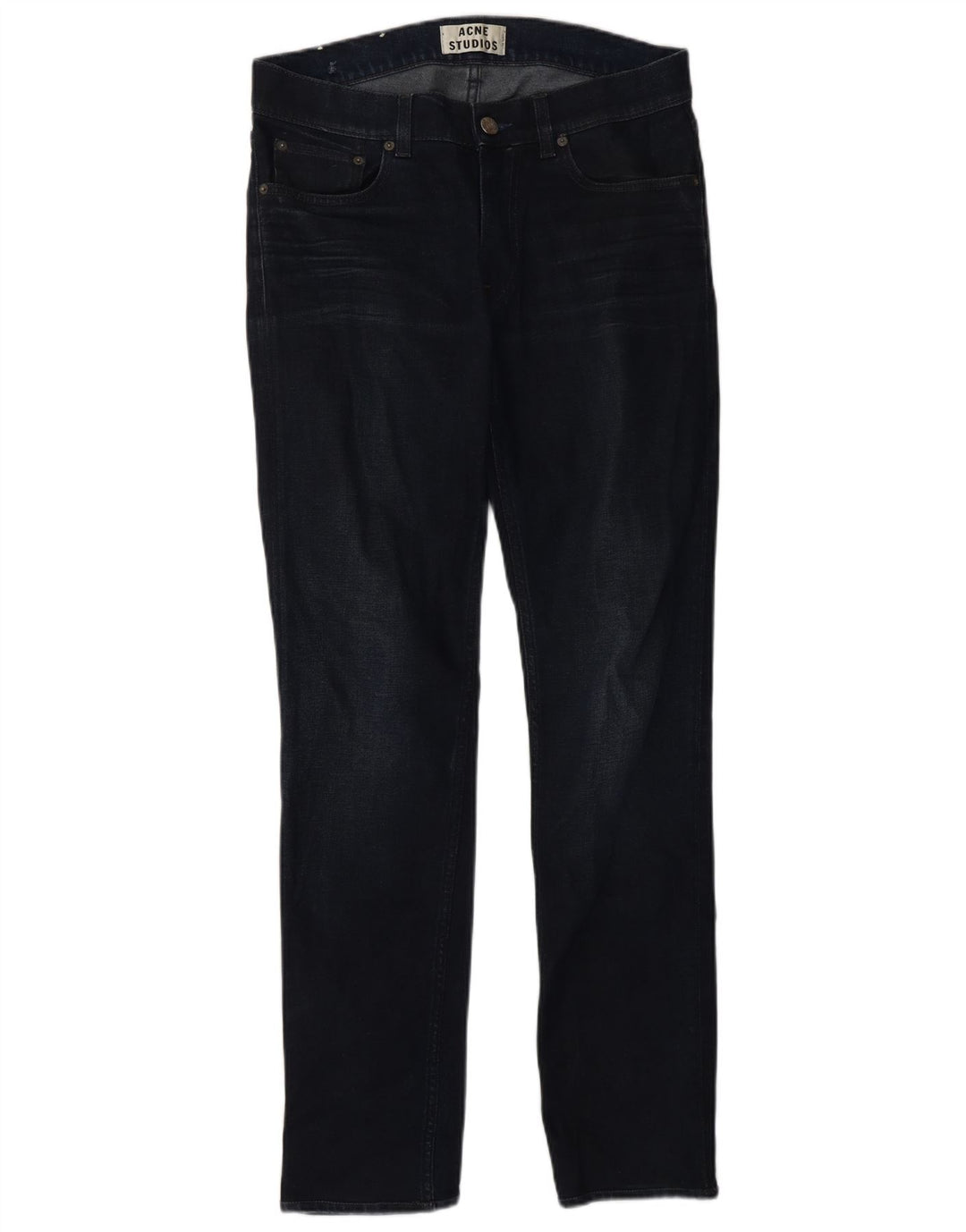 Acne Studios Mens Slim Jeans W30 L32 Navy Blue Cotton