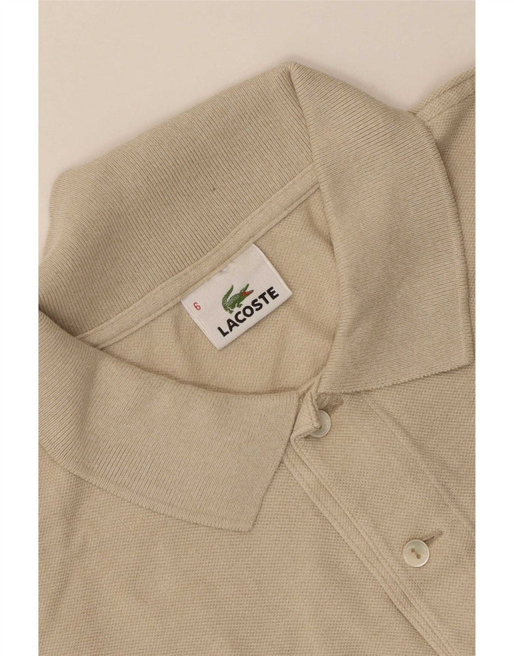 Lacoste Mens Polo Shirt Size 6 XL Beige