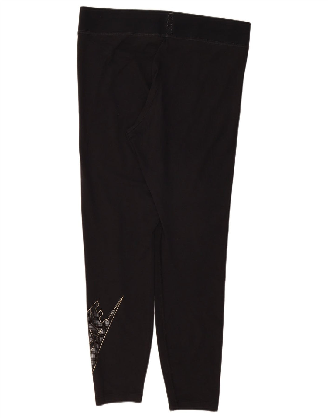 NIKE Womens Graphic Leggings UK 18 XL  Black Cotton