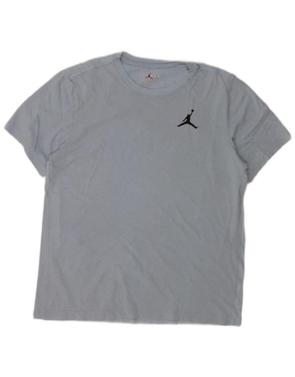 Jordan Mens T-Shirt Top Large Blue Cotton