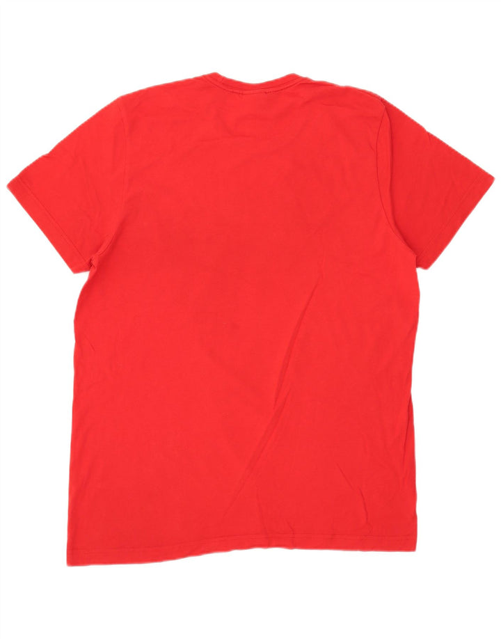Adidas Mens Graphic T-Shirt Top Medium Red