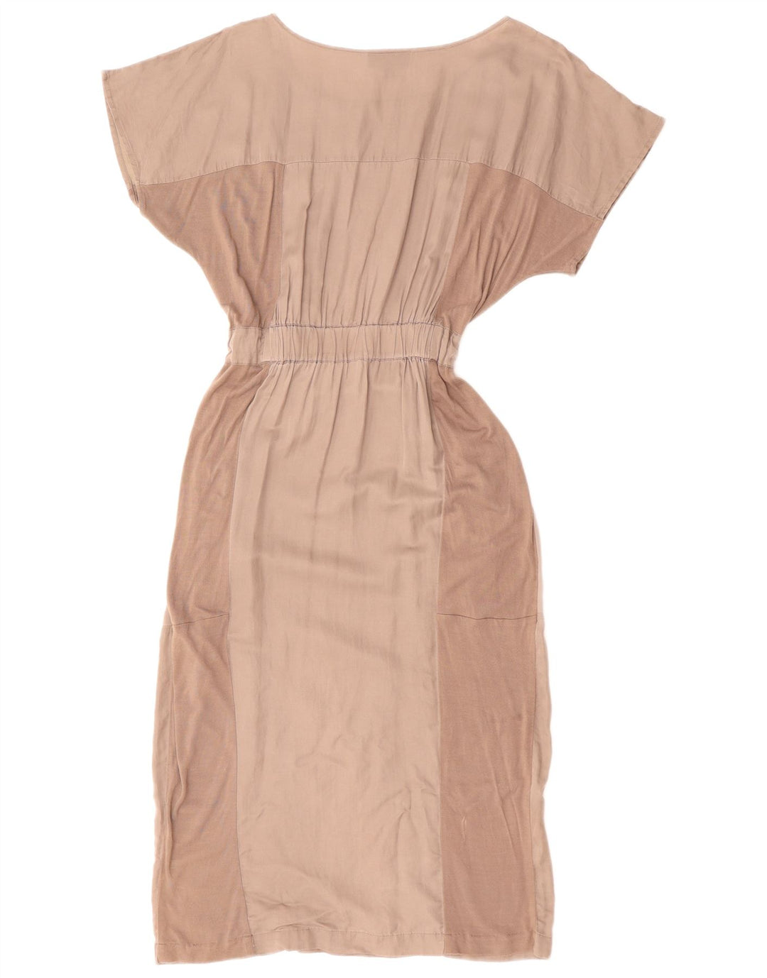 WAREHOUSE Womens Batwing Maxi Dress UK 12 Medium Grey Colourblock Cotton