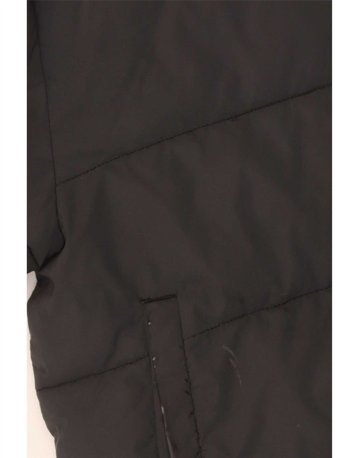 Ellesse Womens Hooded Oversized Padded Jacket UK 8 Small Black Nylon