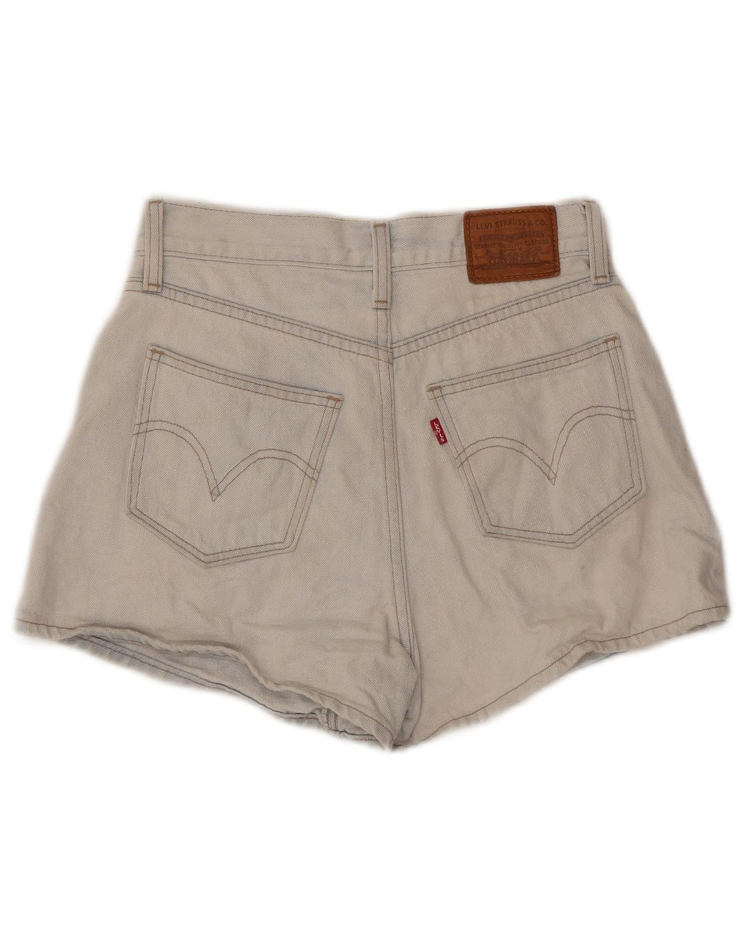 LEVI'S Womens High Waist Denim Shorts W25 XS Blue Cotton