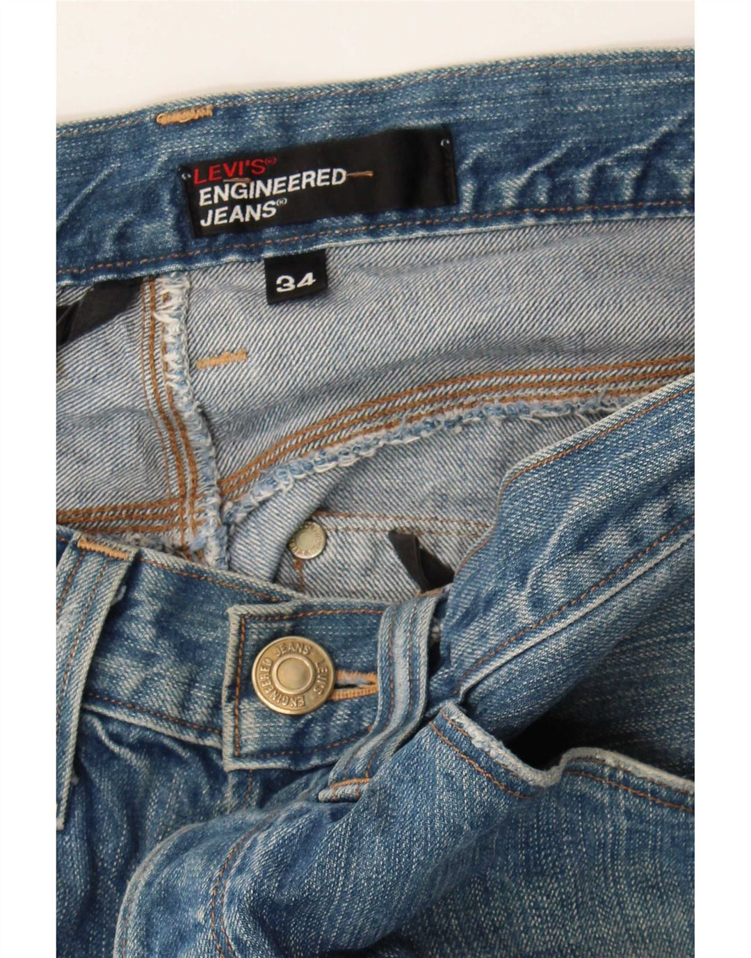 Levi's Mens Straight Jeans W34 L28 Blue