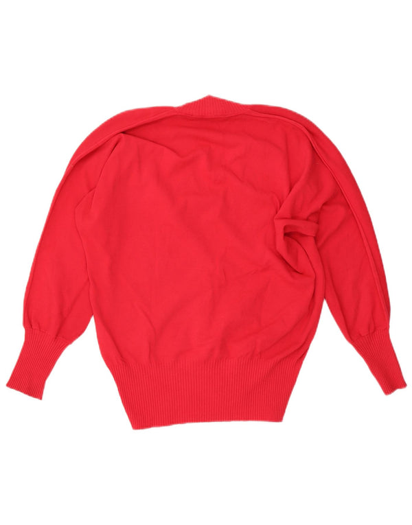Simona Barbieri Womens Twin-Set V-Neck Jumper Sweater UK 16 Large Red