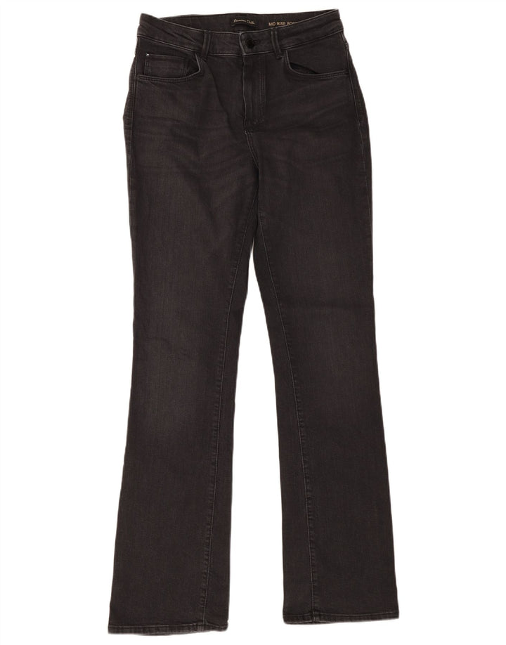 Massimo Dutti Womens Mid Rise Bootcut Jeans EU 38 Small W28 L32 Grey