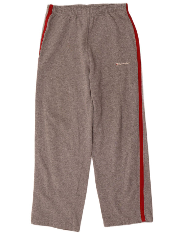 Champion Womens Tracksuit Trousers UK 14 Medium Grey Flecked Cotton