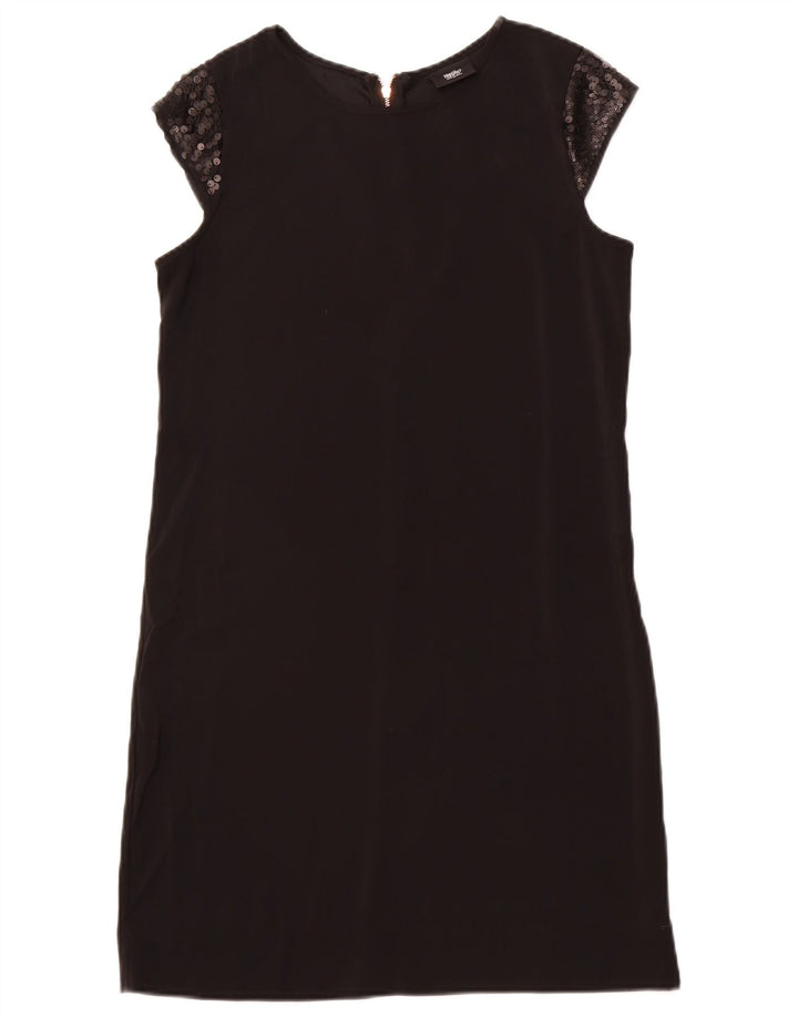 MOSSIMO Womens Shift Dress UK 6 XS Black Polyester