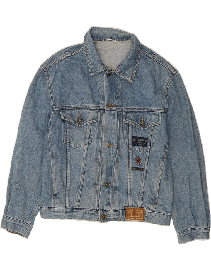 WAMPUM Mens Denim Jacket UK 38 Medium Blue Vintage Wampum and Second-Hand Wampum from Messina Hembry 