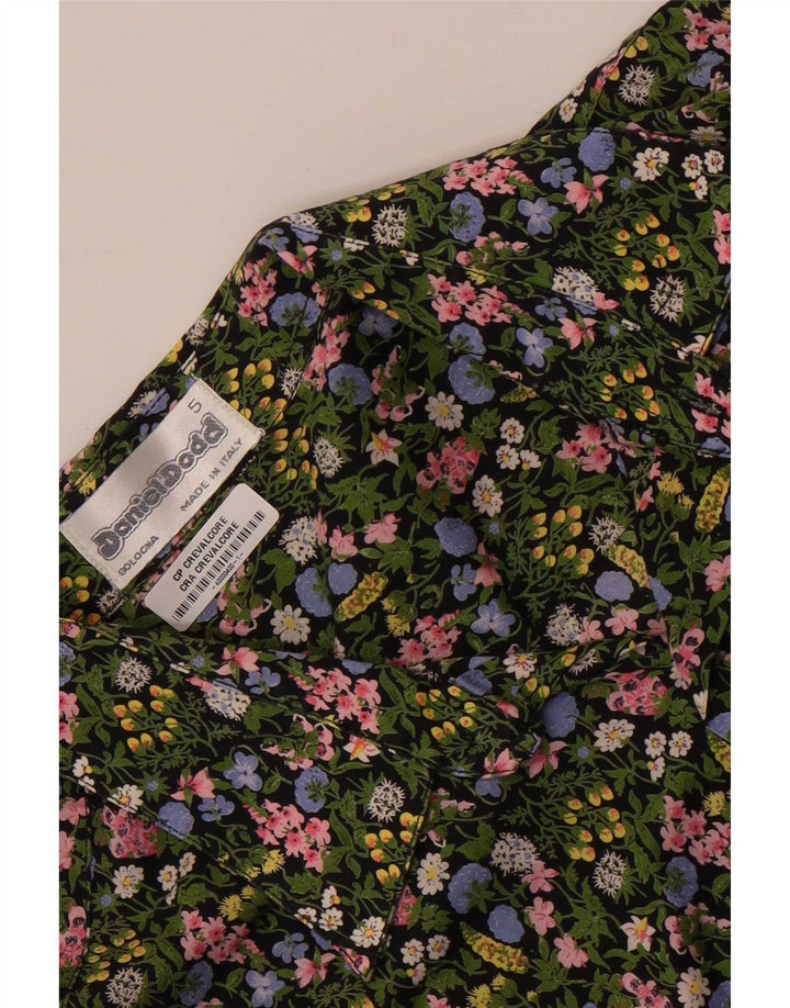 Daniel Dodd Mens Short Sleeve Shirt Large Green Floral