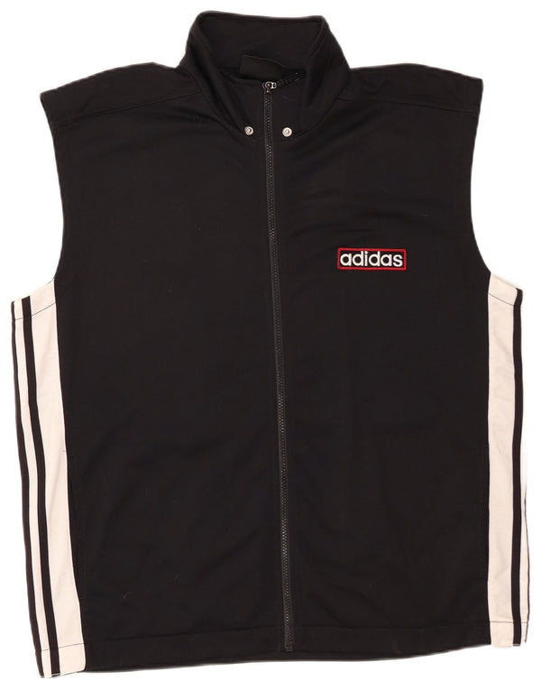 Adidas Mens Graphic Tracksuit Top Jacket UK 40/42 Medium Black Colourblock