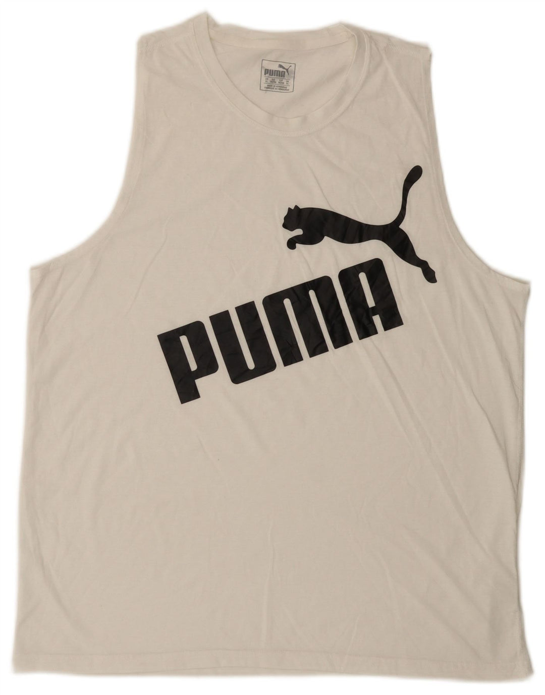 PUMA Mens Graphic Vest Top XL White