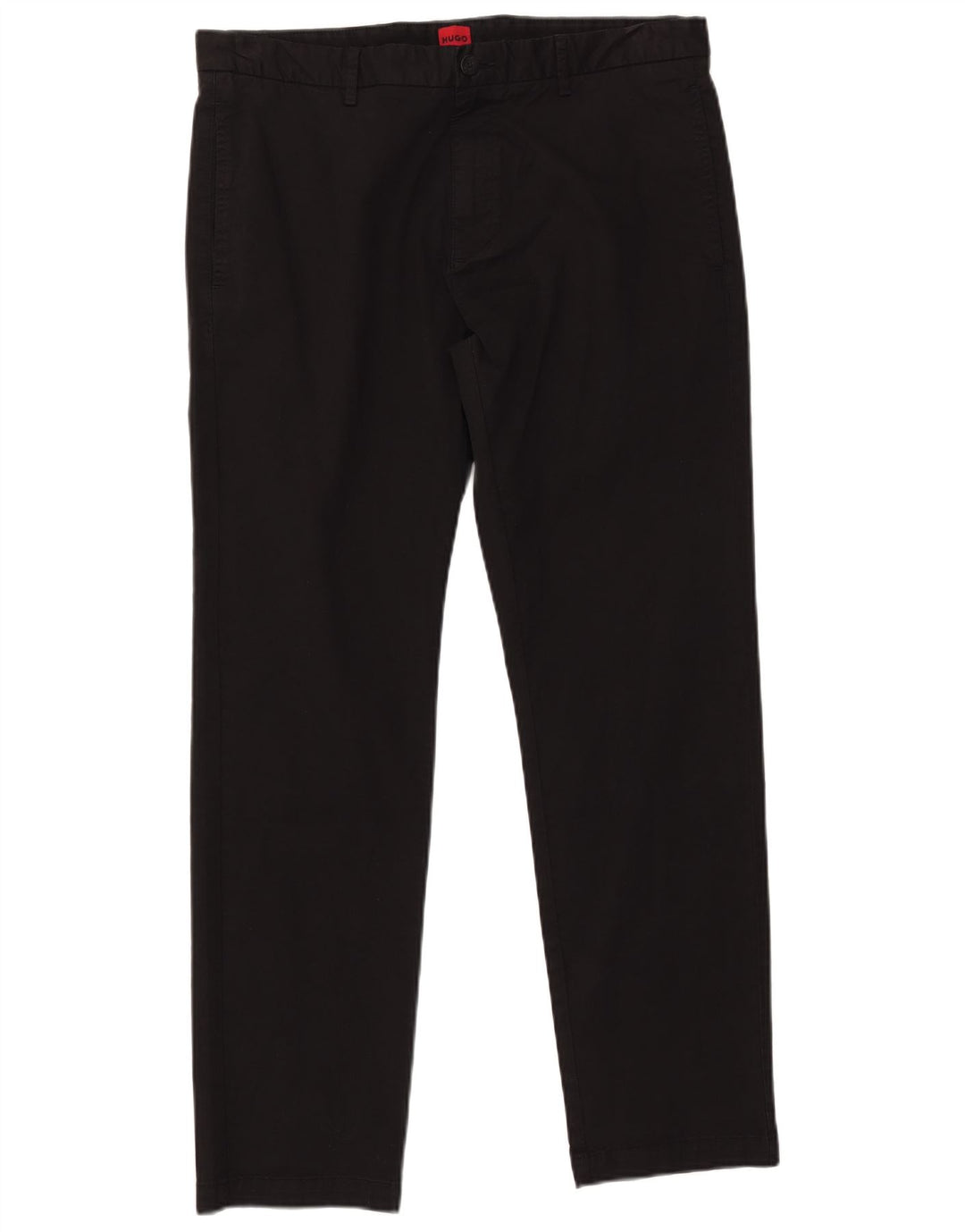 HUGO BOSS Mens Straight Chino Trousers W38 L31 Black
