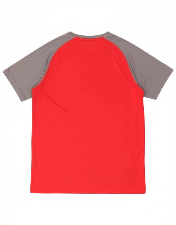 Mountain Warehouse Mens IsoCool T-Shirt Top Medium Red Colourblock