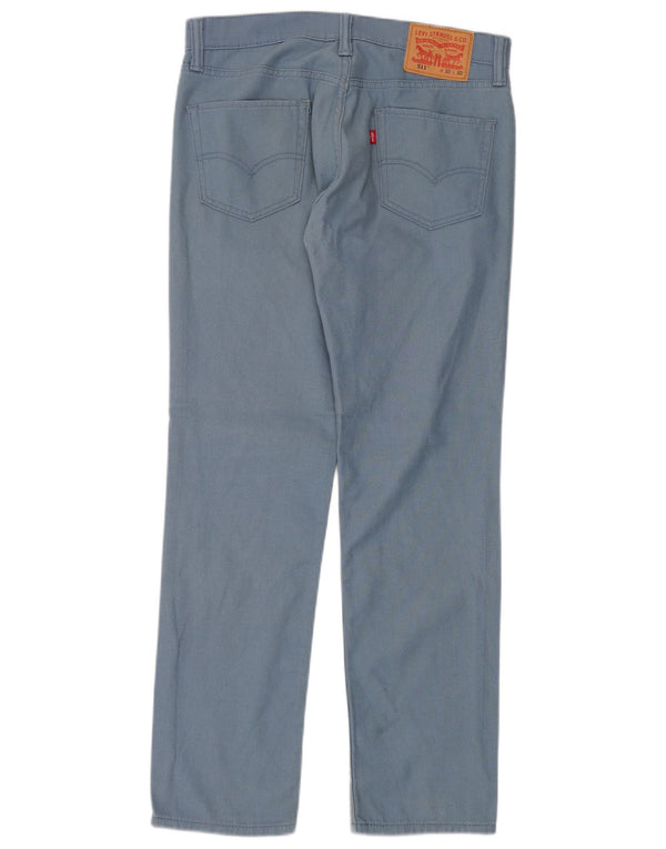 Levi's Mens 511 Slim Casual Trousers W30 L30 Blue Cotton