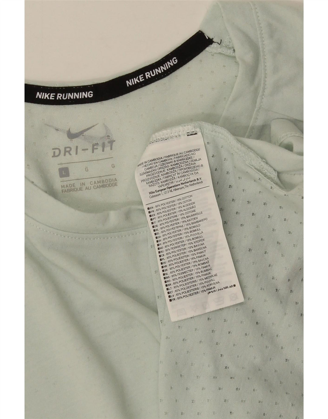 NIKE Mens Dri Fit T-Shirt Top Large Green Polyester