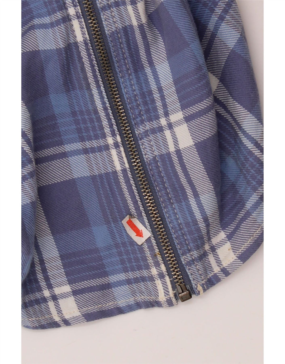 SUPERDRY Womens Flannel Shirt UK 6 XS Blue Check Cotton