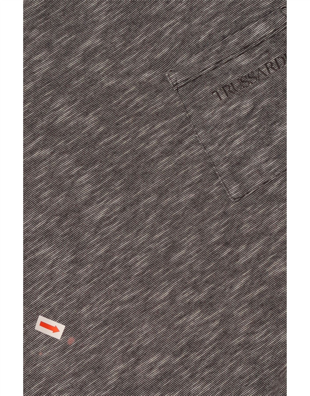 TRUSSARDI Mens T-Shirt Small Grey Flecked Cotton