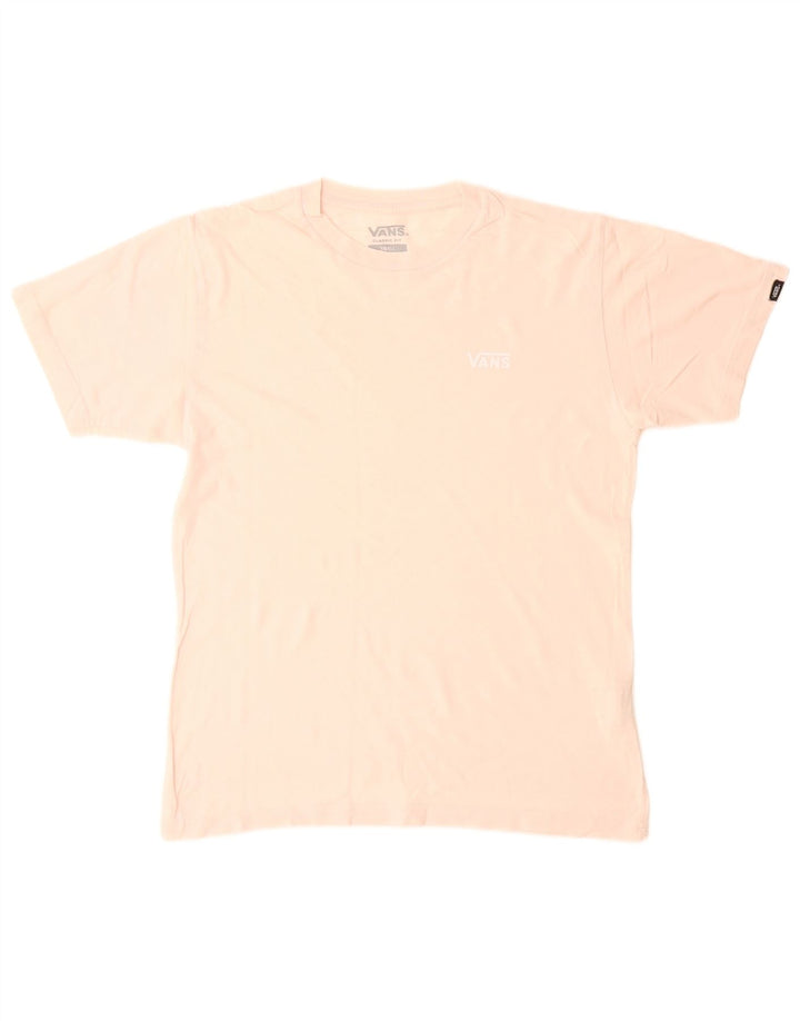 VANS Mens Classic Fit T-Shirt Top Small Pink Cotton