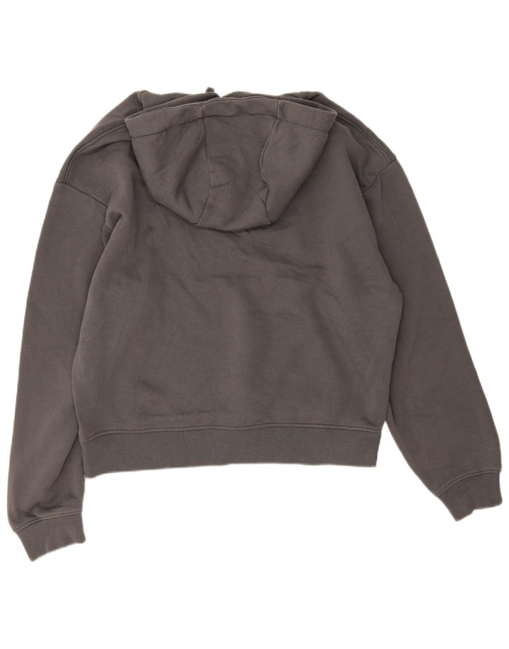 Zara Mens Hoodie Jumper Medium Grey Cotton