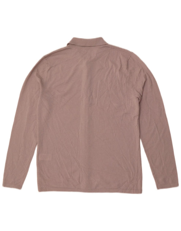 Reiss Mens Shirt Large Grey Wool