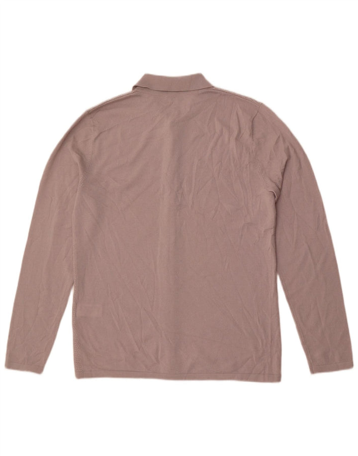 Reiss Mens Shirt Large Grey Wool