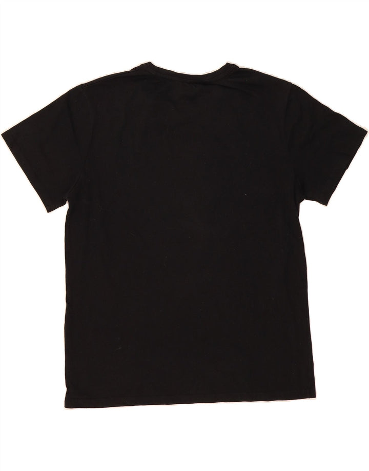 FILA Mens Graphic T-Shirt Top Large Black Polyester Vintage Fila and Second-Hand Fila from Messina Hembry 