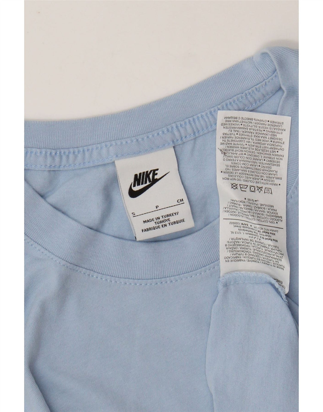 NIKE Mens T-Shirt Top Small Blue Cotton