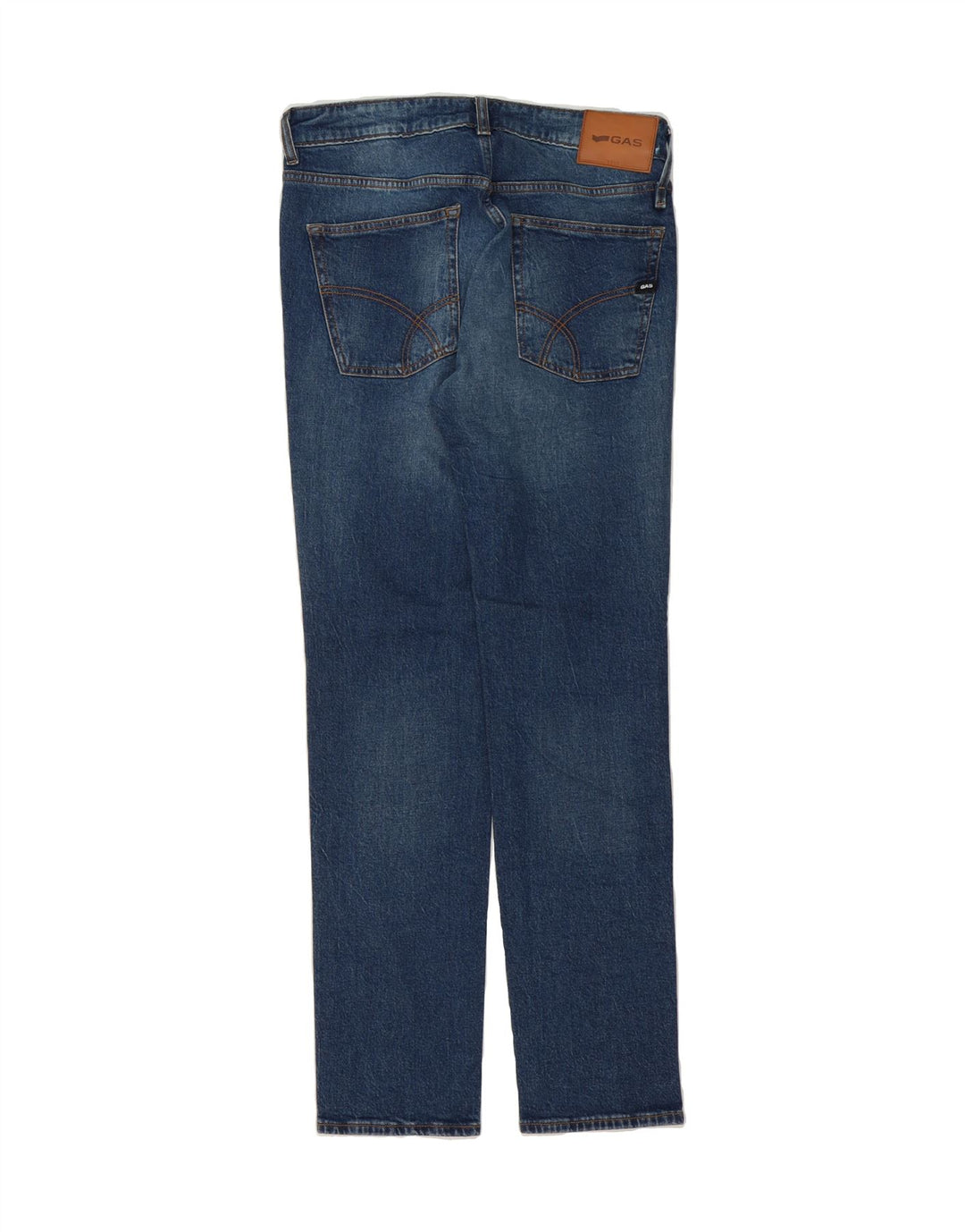 GAS Womens Albert Slim Jeans W32 L32 Blue Cotton Vintage Gas and Second-Hand Gas from Messina Hembry 