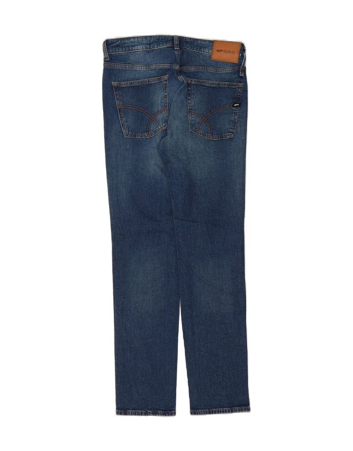 GAS Womens Albert Slim Jeans W32 L32 Blue Cotton Vintage Gas and Second-Hand Gas from Messina Hembry 