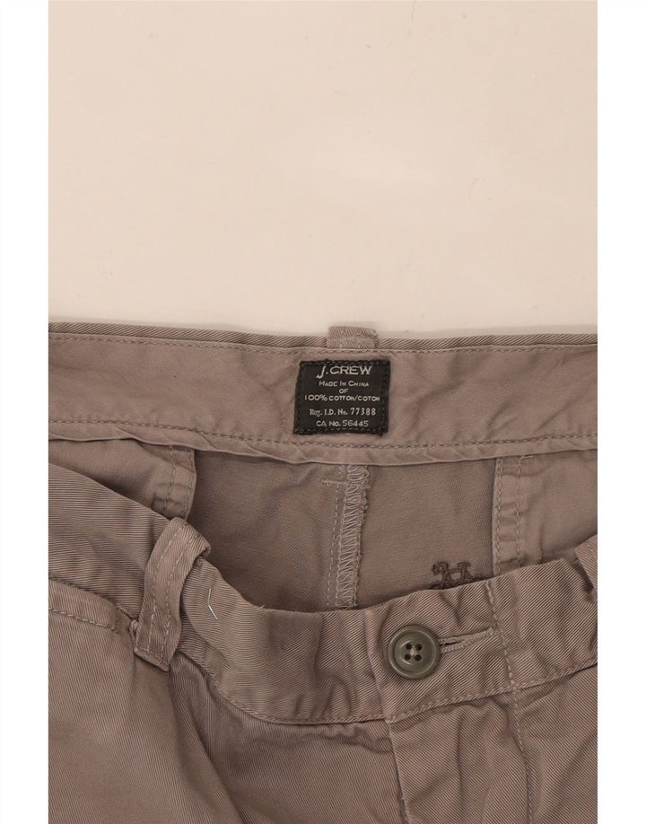 J. CREW Mens Graphic Chino Shorts W35 Large Grey Vintage J. Crew and Second-Hand J. Crew from Messina Hembry 